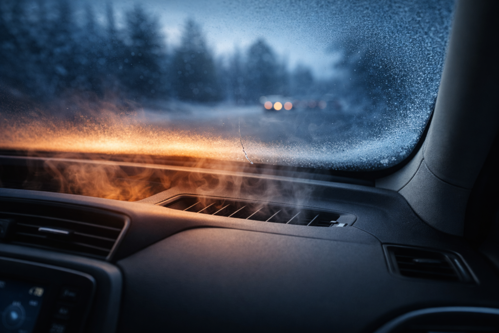 Frost and warmth on winter's edge