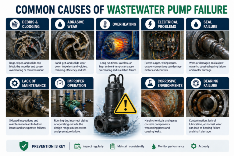 Common causes of wastewater pump failure