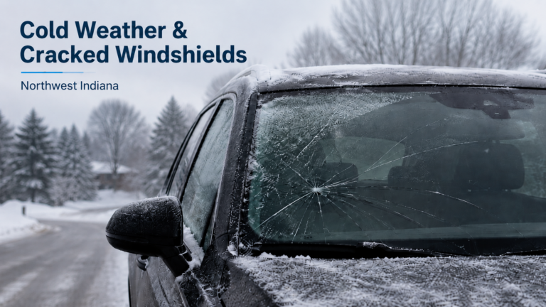 Cold weather and cracked windshields